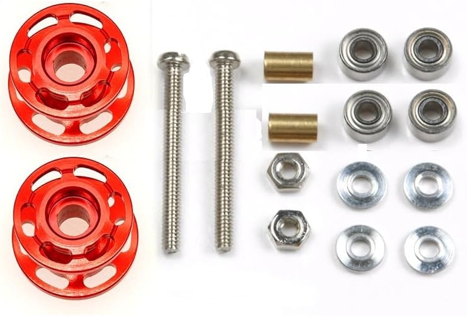 互換品】 ミニ四駆用 2段 アルミローラー 軽量 高精度 13mm 安定走行