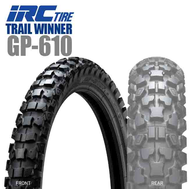 IRC 送料無料 IRC TRAIL WINNER GP-610 3.00-21 51P WT フロント用