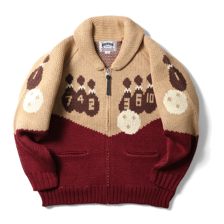 HOUSTON（ヒューストン） 22236 COWICHAN SWEATER (BOWLING)/ カウチン