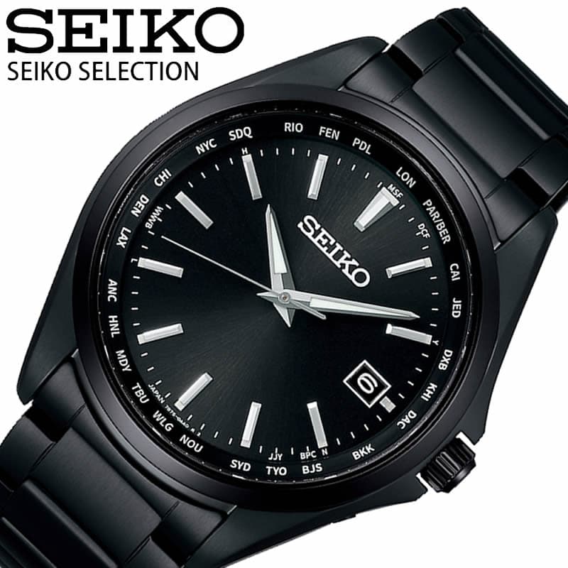セイコー 腕時計 SEIKO 時計 セレクション SELECTION メンズ ブラック