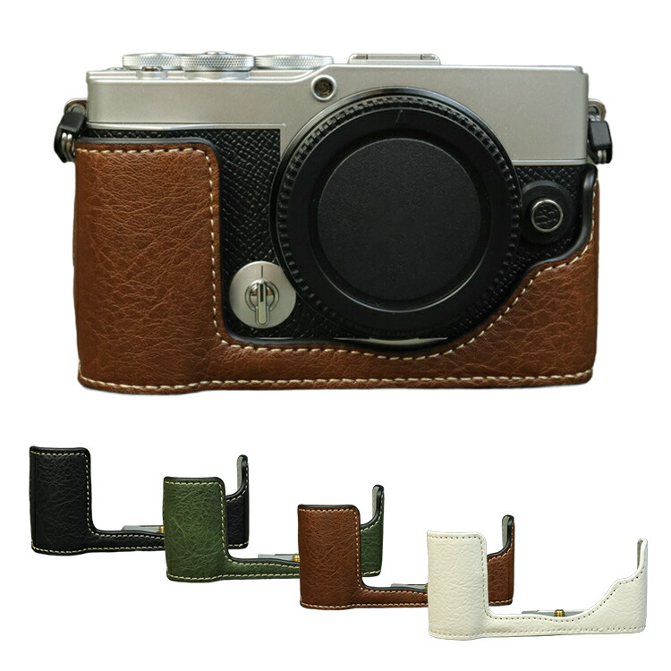 OLYMPUS PEN E-P7 ケース カメラケース PUレザーハーフケース ハーフ