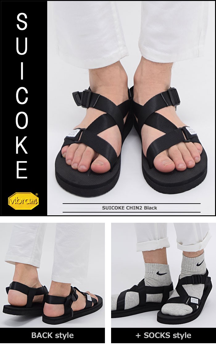suicoke（スイコック） サンダル メンズ 男性用 CHIN2 Black(suicoke