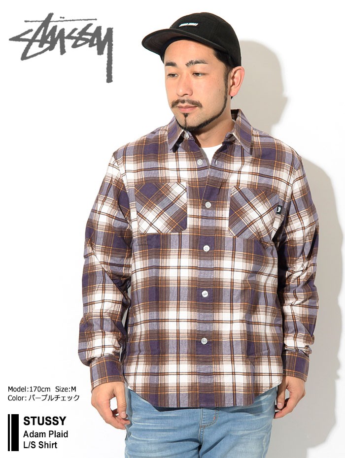 STUSSY（ステューシー） シャツ 長袖 メンズ Adam Plaid ( stussy