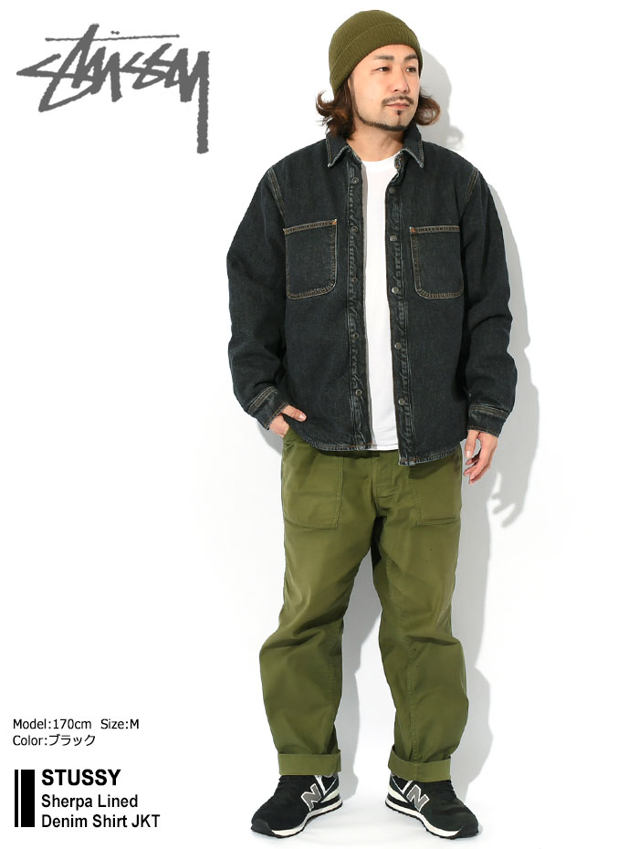 STUSSY（ステューシー） ジャケット メンズ Sherpa Lined Denim Shirt