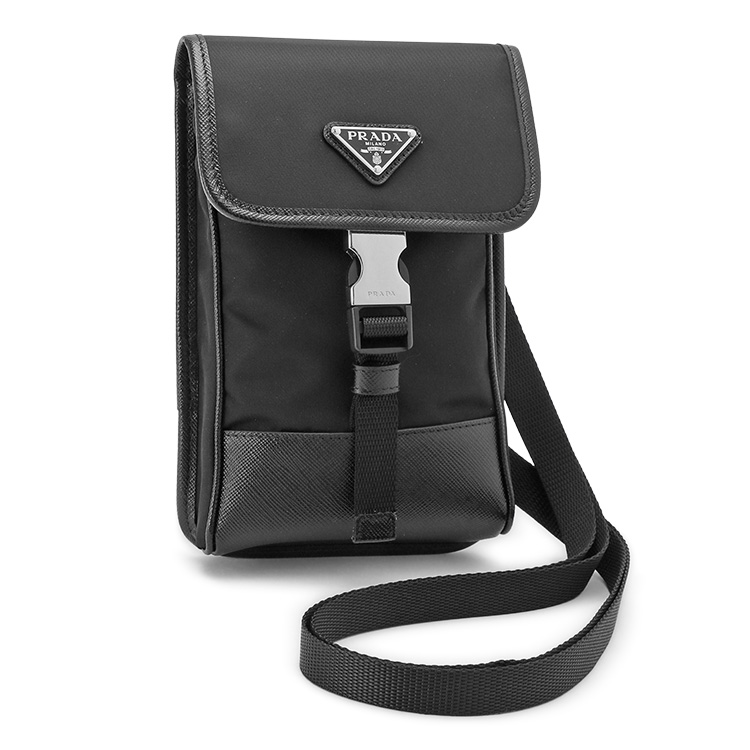 PRADA（プラダ） Re-Nylon x サフィアーノレザー スマートフォンケース