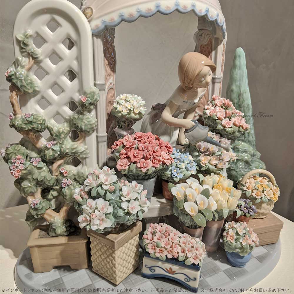 LLADRO（リヤドロ） ロマンティックな朝 花 女性 置物 01008250 LLADRO