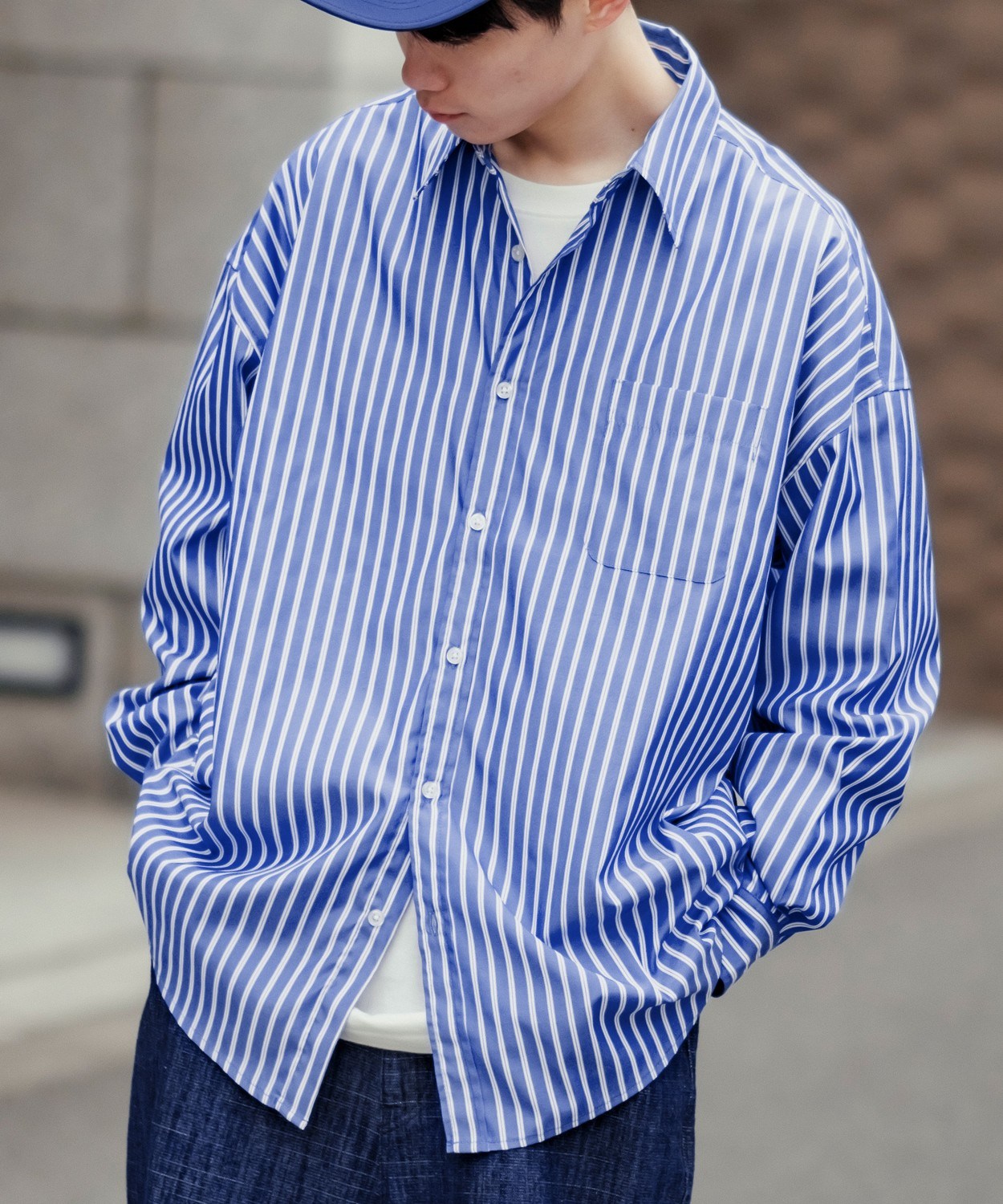 improves（インプローブス） 長袖シャツ メンズ NULL ヌル ストライプ