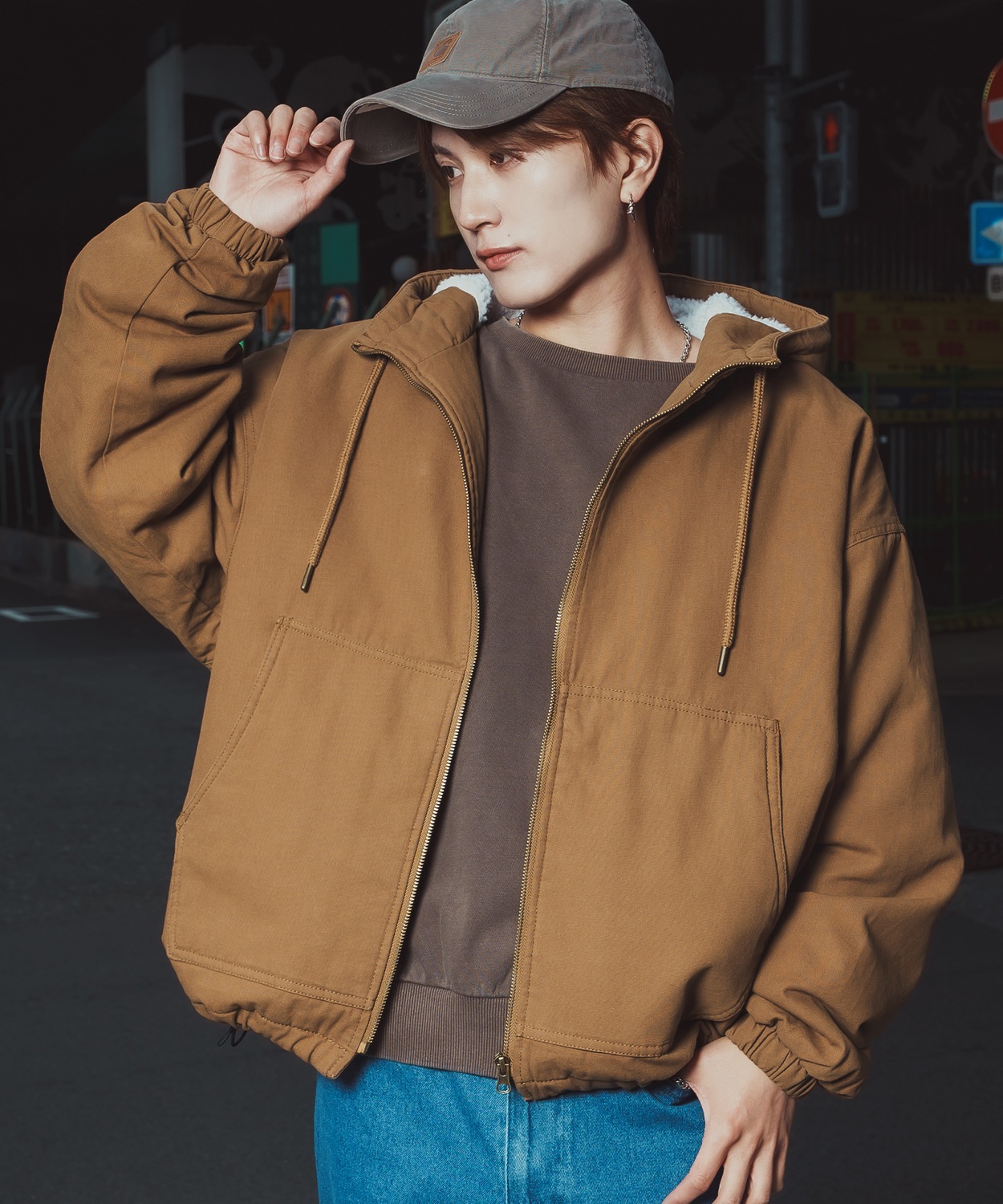 improves（インプローブス） パーカー メンズ ダック ボアライナー