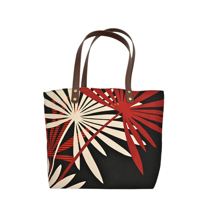 中トートバッグ 蝶・菊・シュロ・桐 トートバッグ レディース