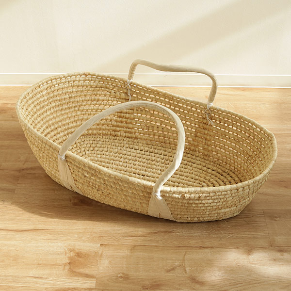 ちどり産業 クーハン ベビー かご 編み込み （ ゆりかご メイズ