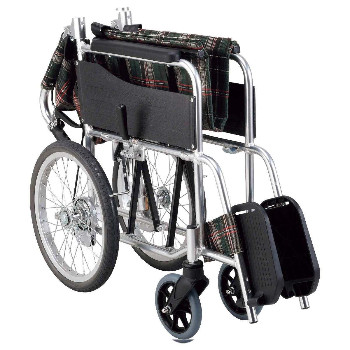 マキテック 車いす 標準 介助式 背折れタイプ 座面幅40cm 非課税