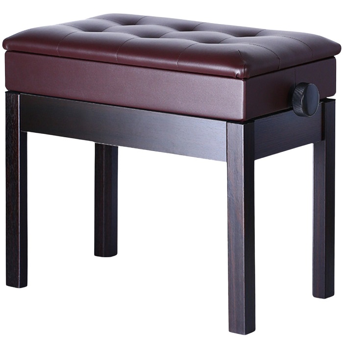 ピアノ椅子 高さ調節 47〜57cm 楽譜収納付き ピアノ 椅子 白 黒 茶