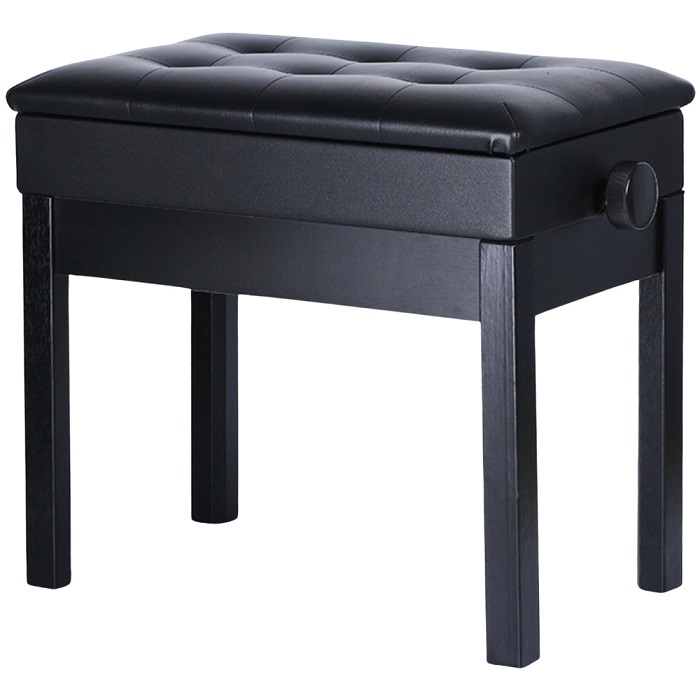 ピアノ椅子 高さ調節 47〜57cm 楽譜収納付き ピアノ 椅子 白 黒 茶