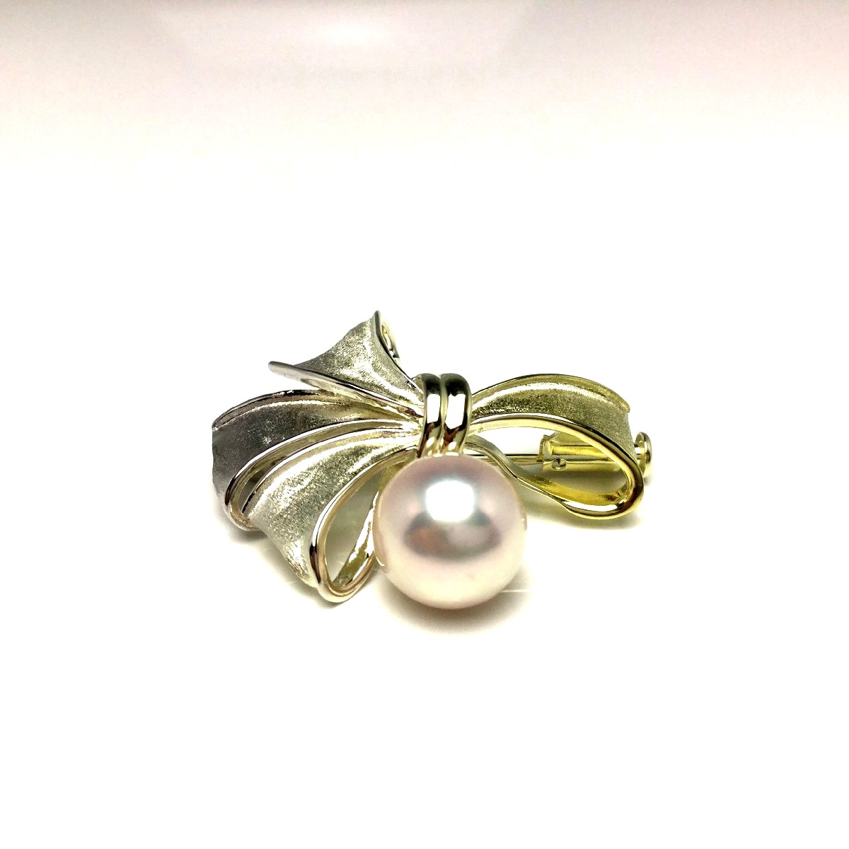 真珠 ブローチ パール アコヤ真珠 真珠ブローチ パールブローチ 9mmUP