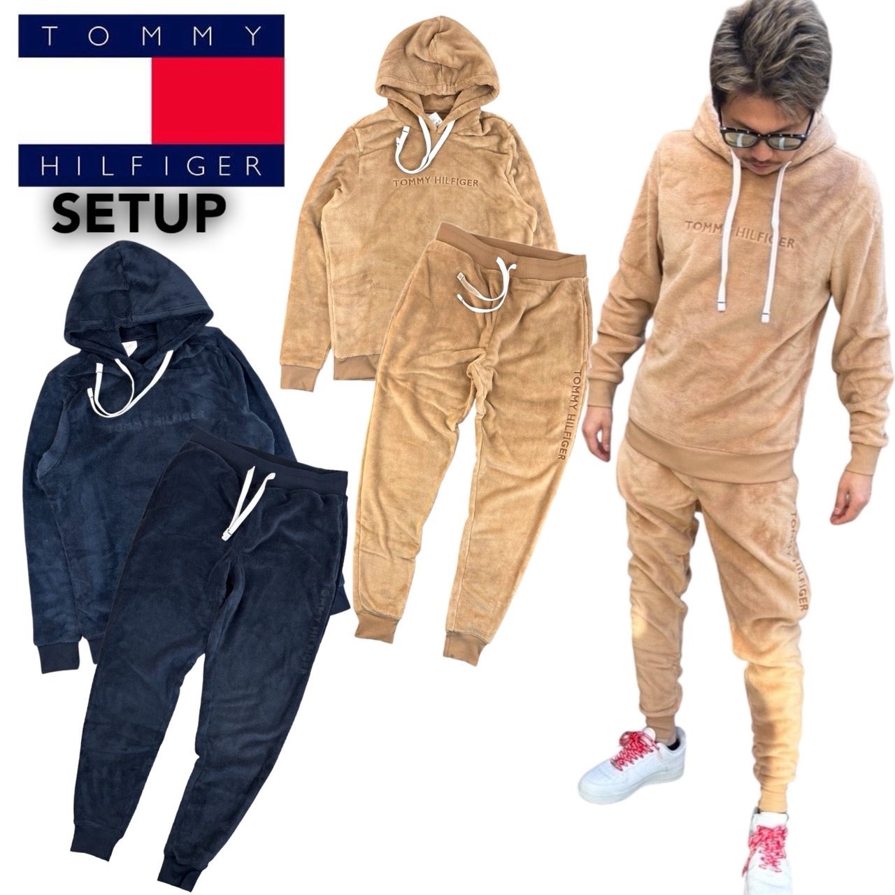 TOMMY HILFIGER（トミー・ヒルフィガー） ボア セットアップ 上下2点