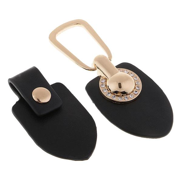 1ペアブラックレザーホーントグルボタンフックダッフルコート