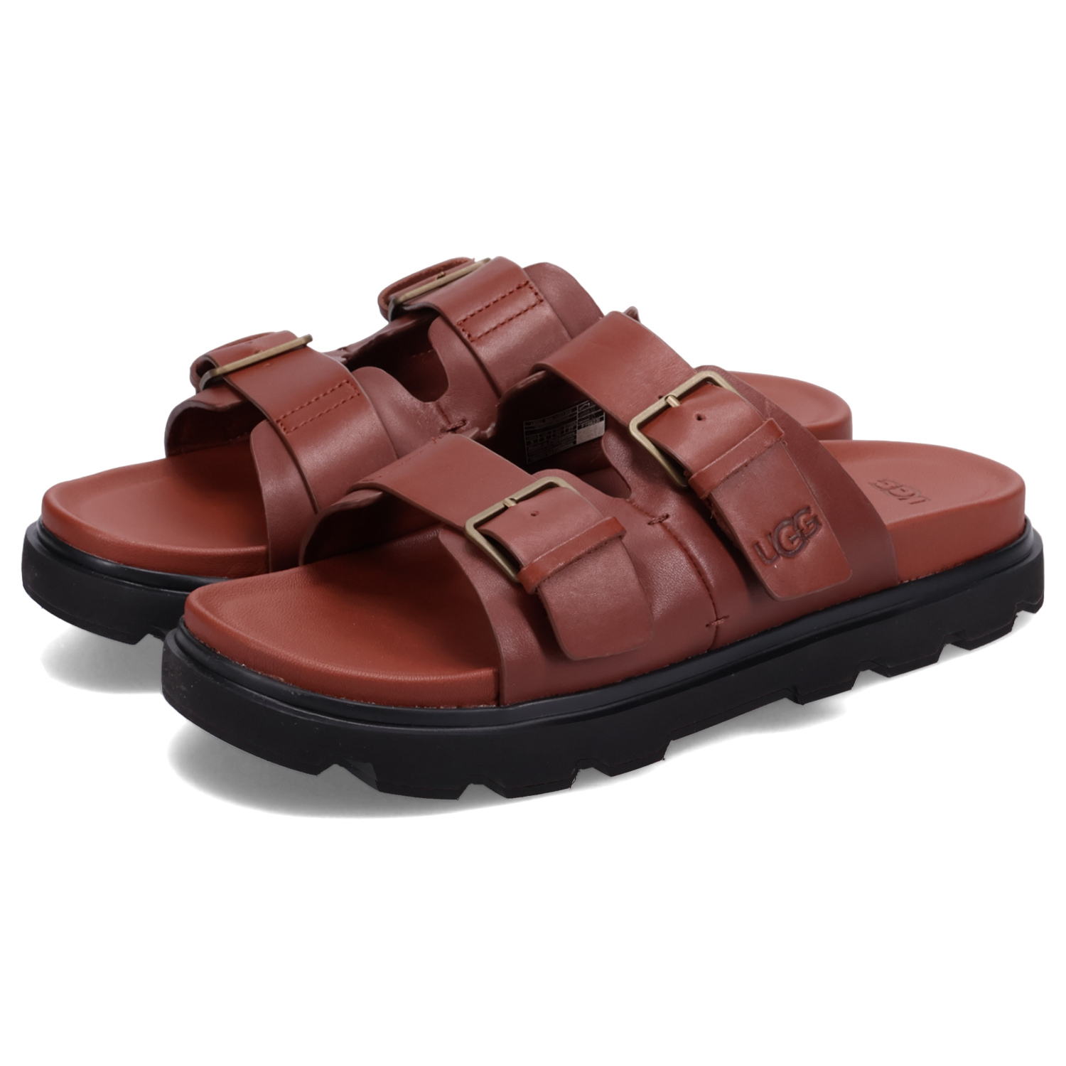 UGG（アグ） スライドサンダル CAPITOLA メンズ BUCKLE ブラウン SLIDE