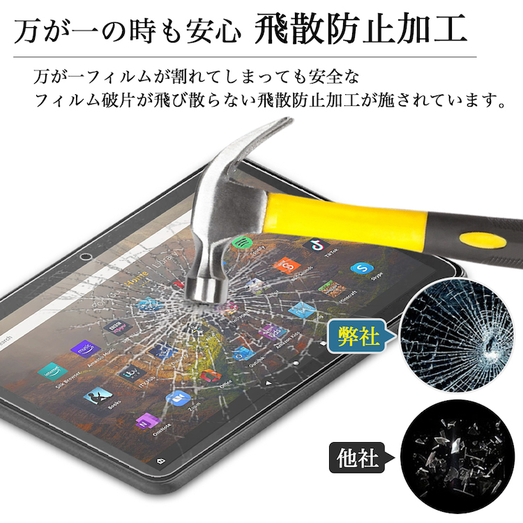 amazon（アマゾン） 強化ガラスフィルム 2023年 新Amazon Fire HD 10