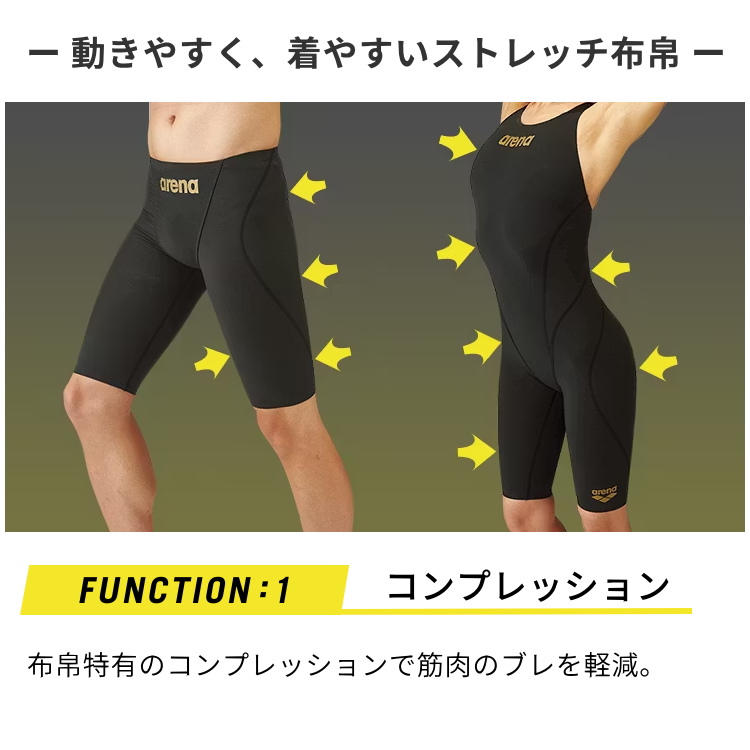 アリーナ（arena） 水着 メンズ 競泳水着 WA承認 布帛水着 ハーフ