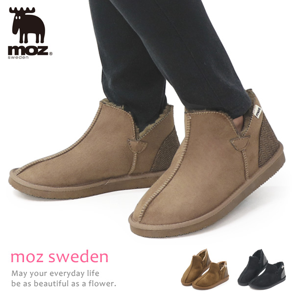 moz（モズ） ムートンブーツ ショートブーツ センターシーム