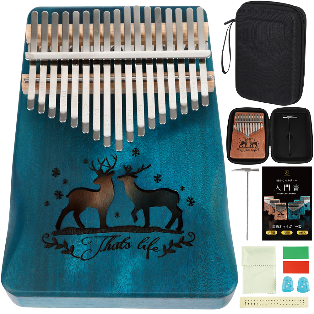 ヤフー1位／【一流職人の手作り】 カリンバ 17キー 初心者