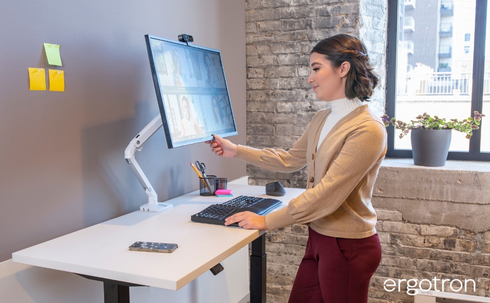 エルゴトロン（ergotron） MXV デスクモニターアーム ホワイト/白 34