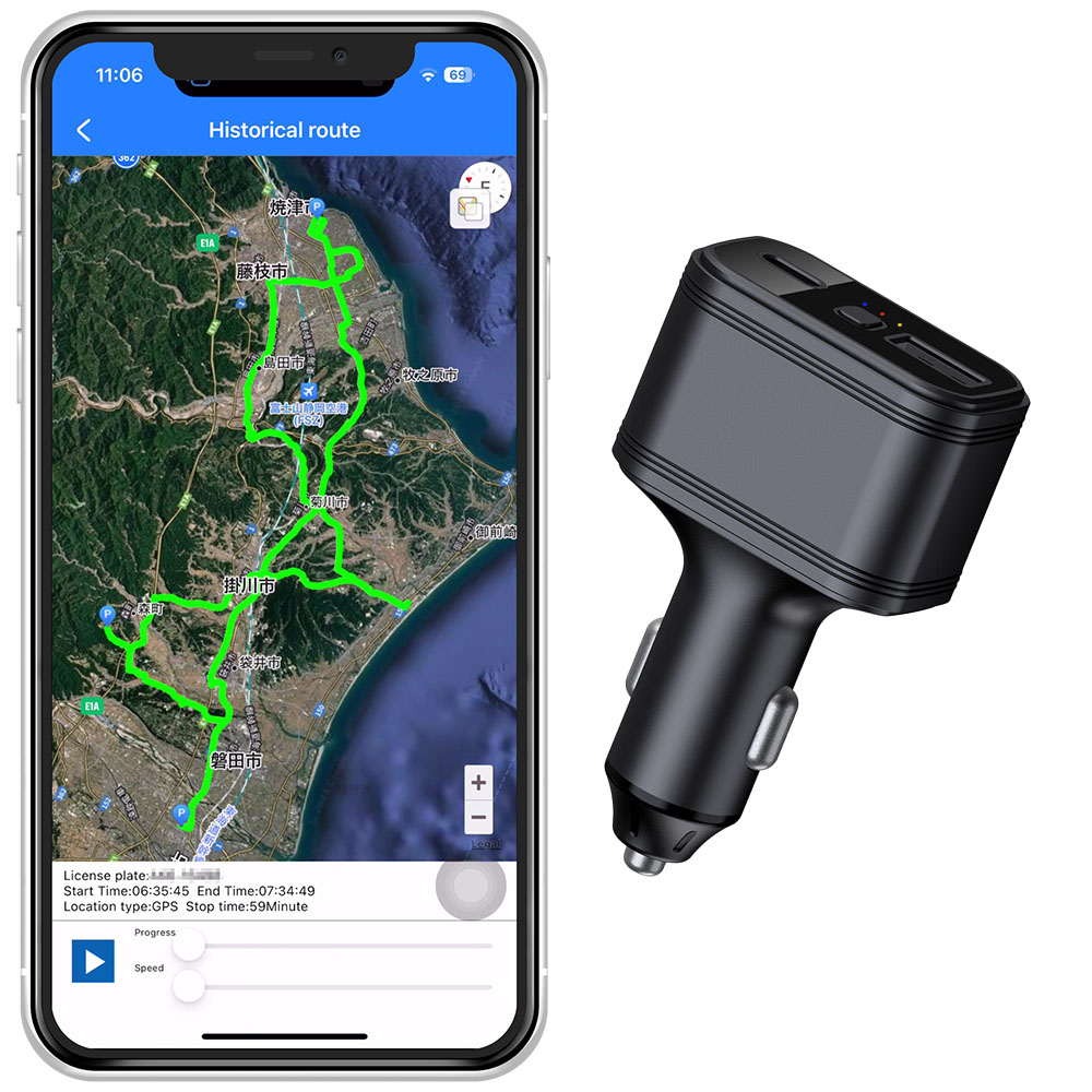 1年プラン GPS 発信機 リアルタイム 追跡 小型 浮気調査 勤怠管理 車両