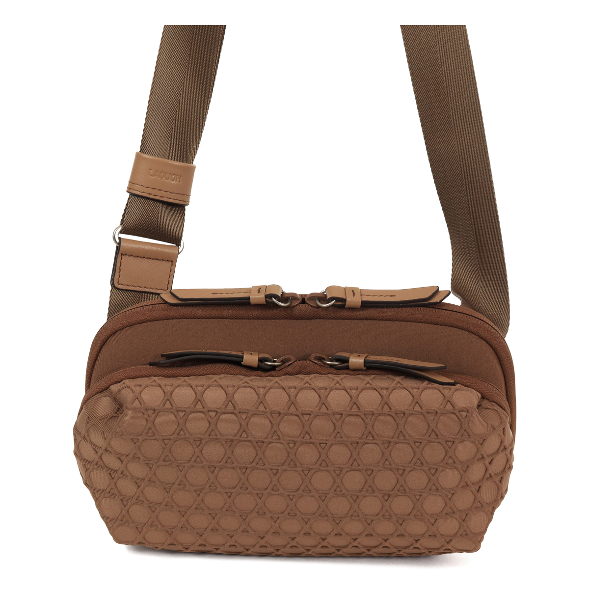 ラクーオ ショルダーバッグ ボディバッグ 2WAY 軽量 撥水 031605 籠目