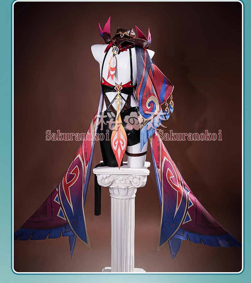 原神 げんしん genshin チャスカ Chasca コスプレ 衣装 Mavuika 火神