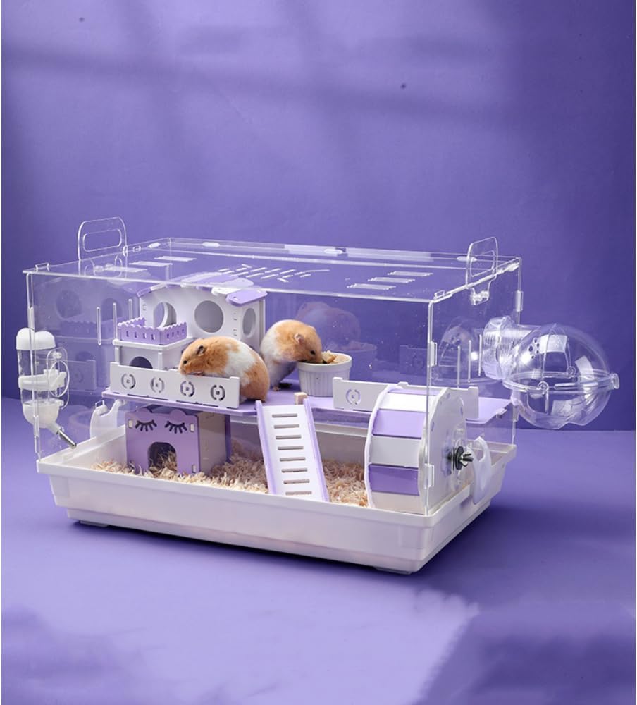 ハムスターケージ アクリル 透明ケージ 小動物ケージ ゴールデン