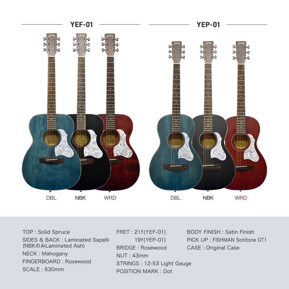 エレアコ S.Yairi YEF-01 / YEP-01 単品(ソフトケース付属