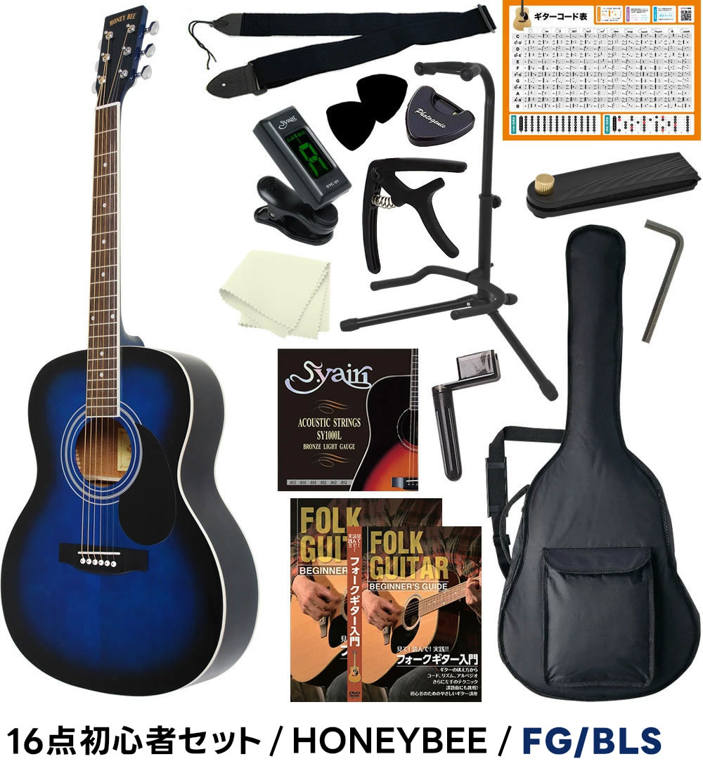アコースティックギター 初心者セット 16点 W-15/F-15 アコギ 入門
