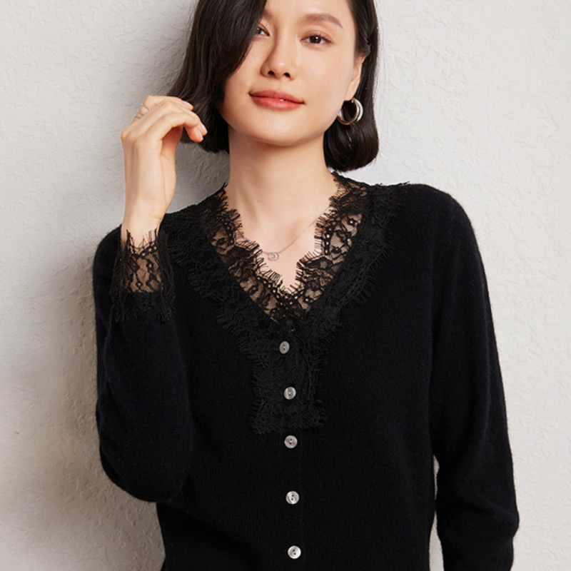 セーター レディース カシミヤ カシミヤ100％ 女性 トップス ニット V