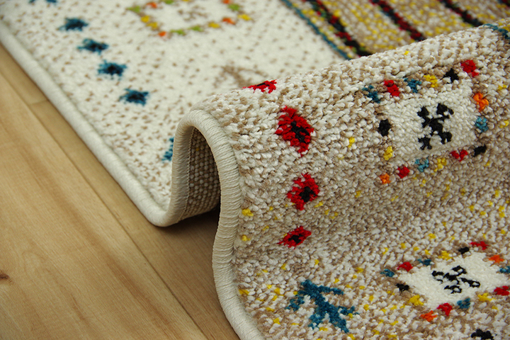 ギャッベ ギャベ 柄 ラグ 3畳 ウィルトン カーペット 200×250cm 長方形