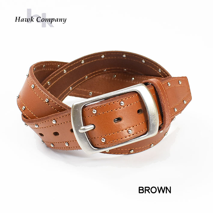 Hawk Company（ホークカンパニー） ベルト スタッズ レザーベルト