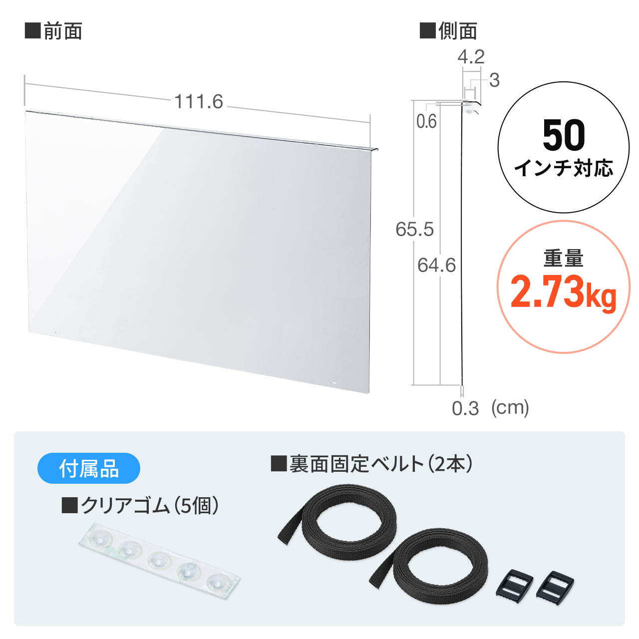 SANWA SUPPLY（サンワサプライ） テレビ 保護パネル 液晶テレビ TV