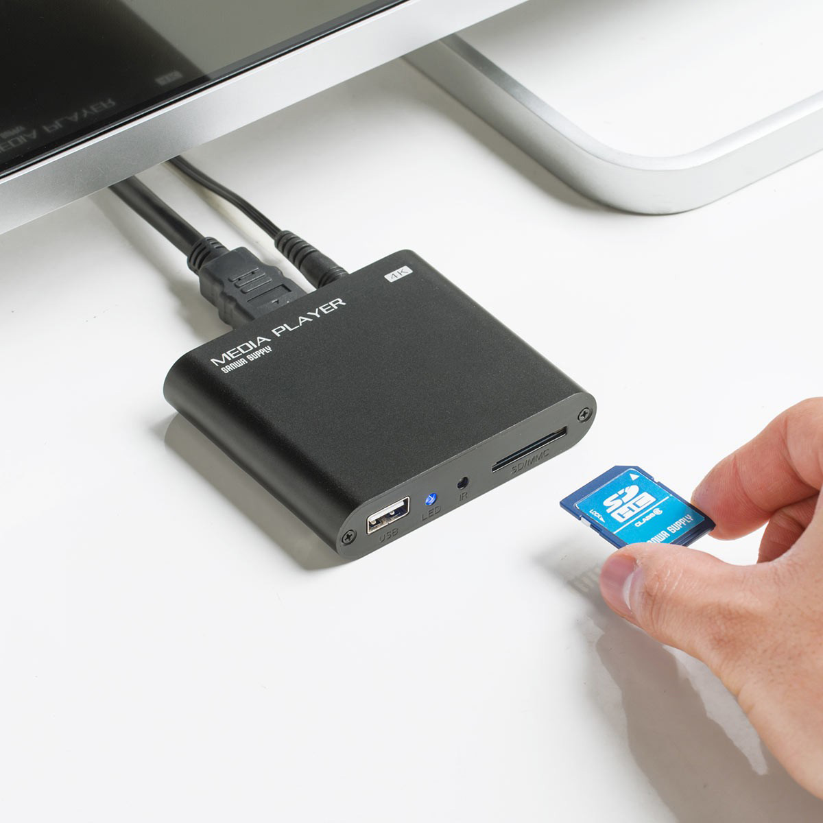 SANWA SUPPLY（サンワサプライ） メディアプレーヤー 4K対応 SDカード