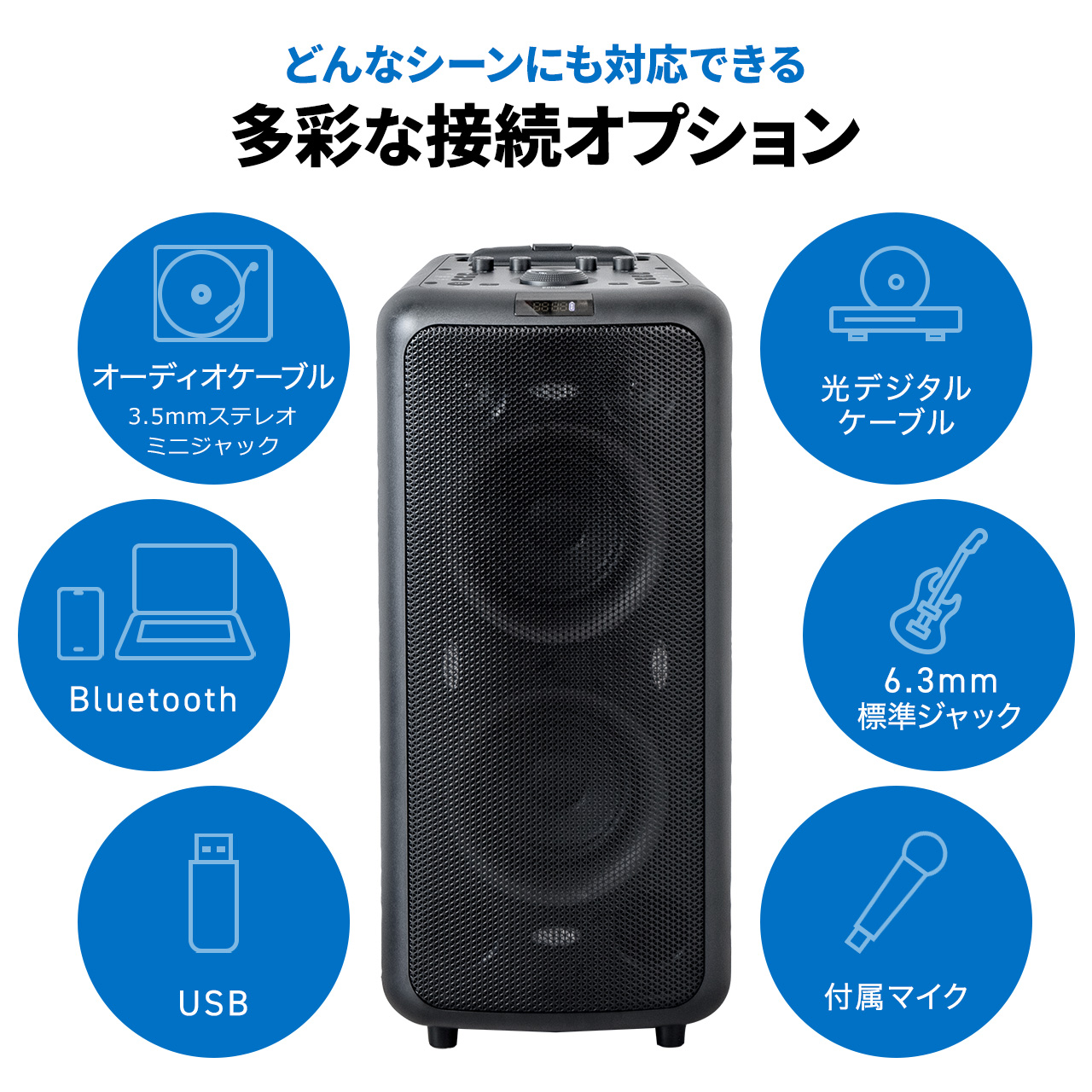 SANWA SUPPLY（サンワサプライ） 拡声器 ワイヤレスマイク スピーカー
