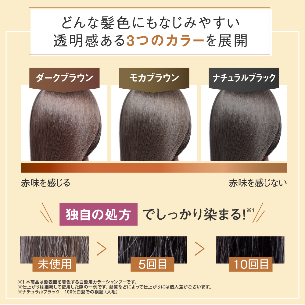 カラーシャンプー 専用ボトル+詰め替え用 240ml セット 無添加