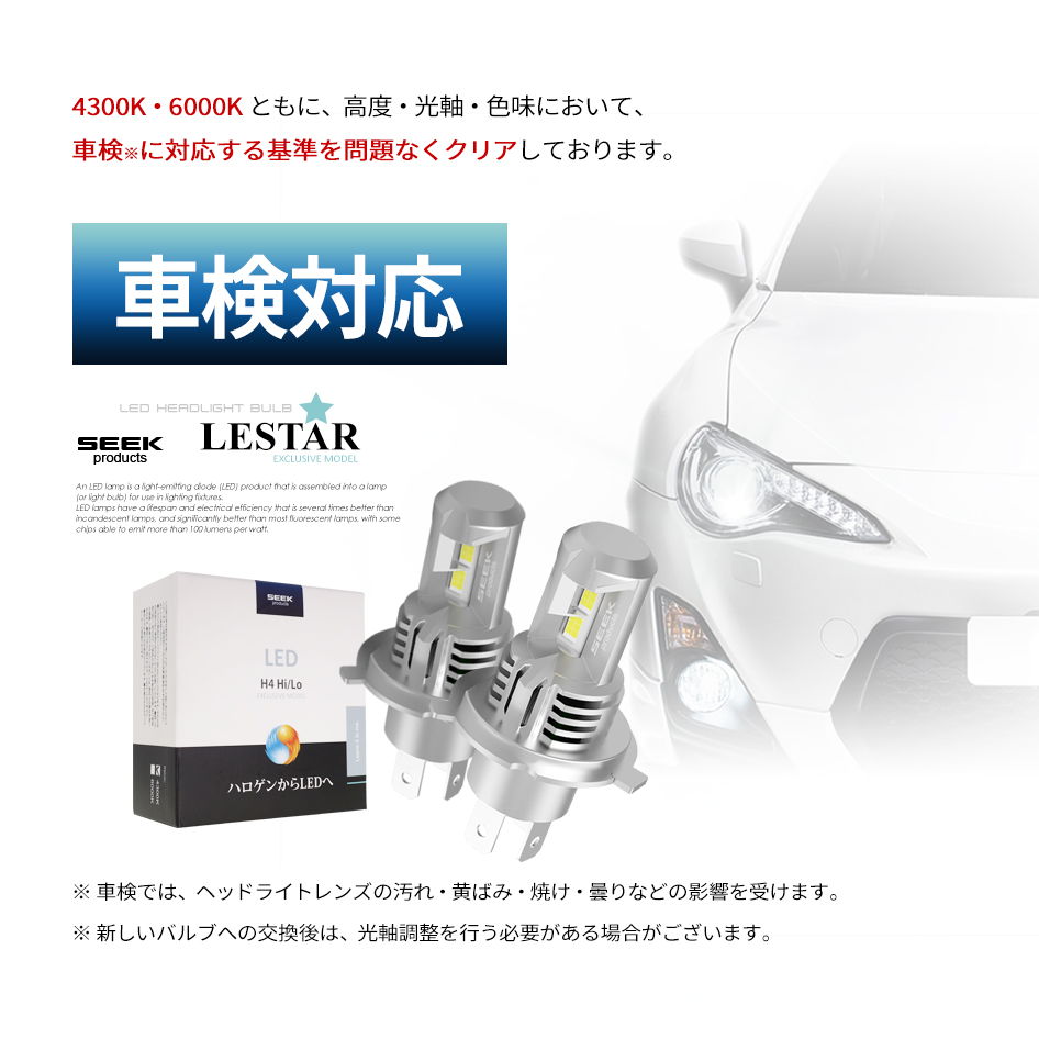 SUBARU サンバー ディアス含む H2.2〜H11.11 LEDヘッドライト H4
