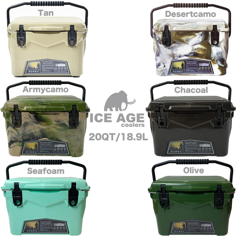 ICE AGE cooler (アイスエイジ) クーラーボックス 20QT 18.9L ソロ
