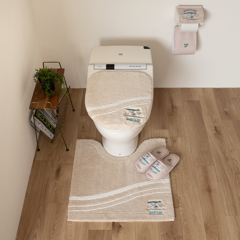 SNOOPY（スヌーピー） トイレマットセット 4点 約58×60cm トイレマット