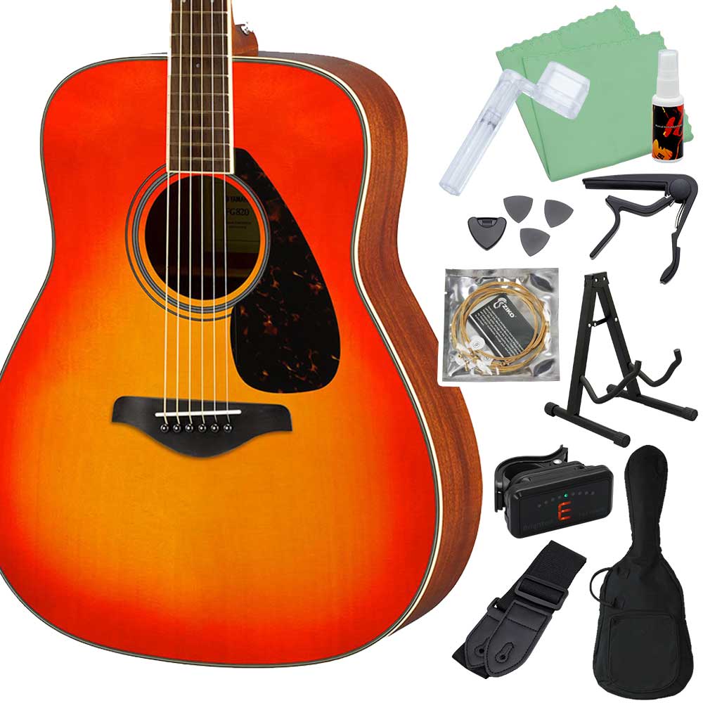 YAMAHA（ヤマハ） FS820/FG820 アコースティックギター初心者12点