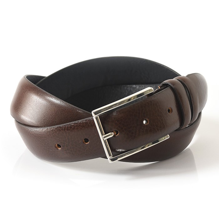 GENNY（ジェニー） イタリア製 ベルト メンズ 本革 ブラウン 黒 レザー