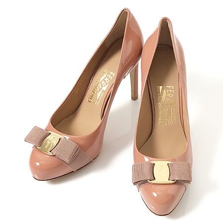 FERRAGAMO（フェラガモ） リボン パンプス エナメル レディース