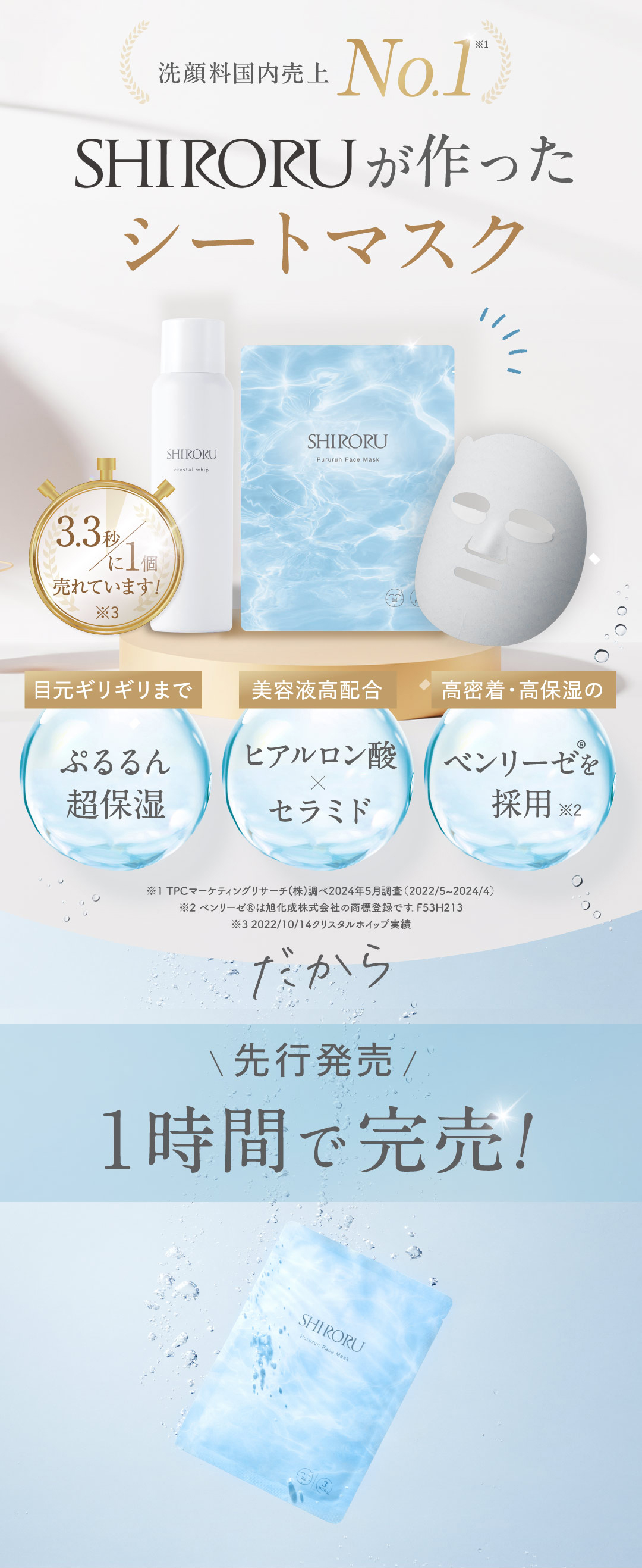 SHIRORU（シロル） SHIRORU公式 ぷるるんフェイスマスク 保湿×毛穴