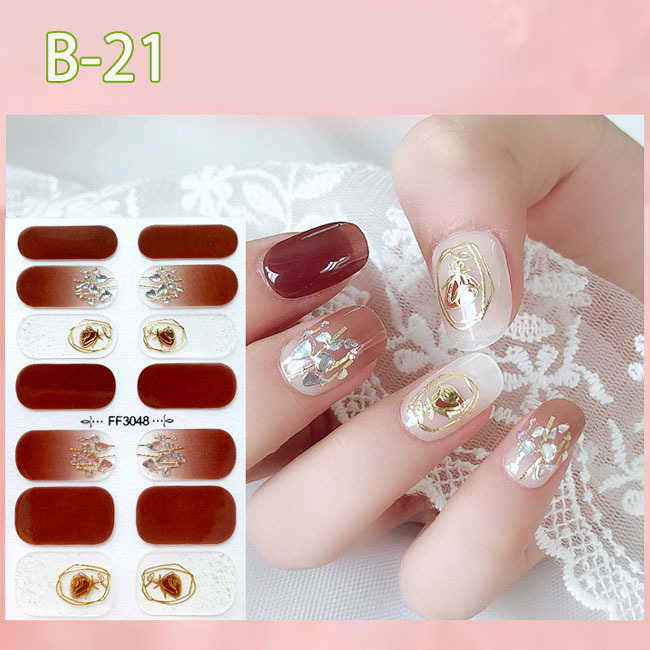 ネイルシール ジェルネイル 貼るだけ 3D マニキュア セルフネイル