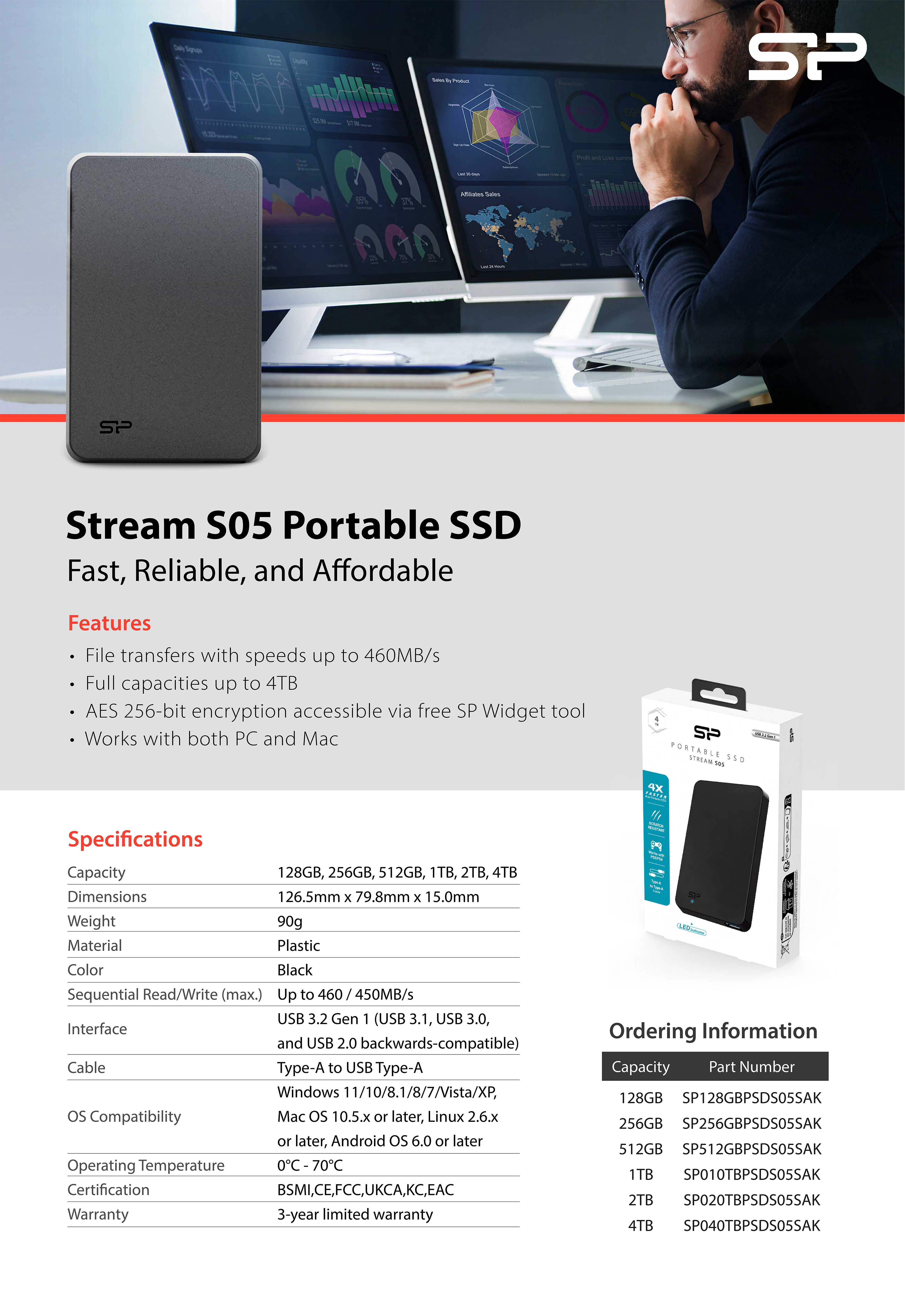 Silicon Power（シリコンパワー） SSD 外付けssd 1TB Gen 1 Type-A to