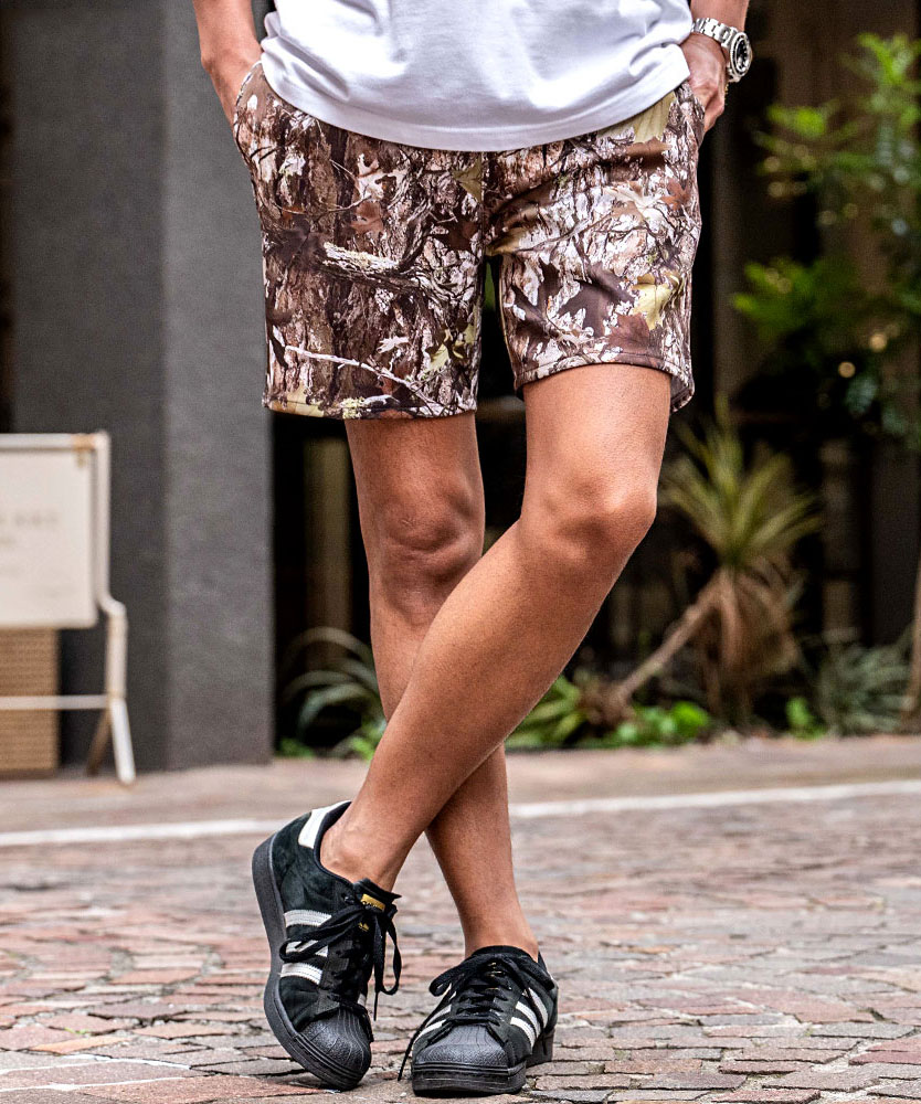 CavariA（キャバリア） ショートパンツ メンズ ハーフ 短パン 膝上