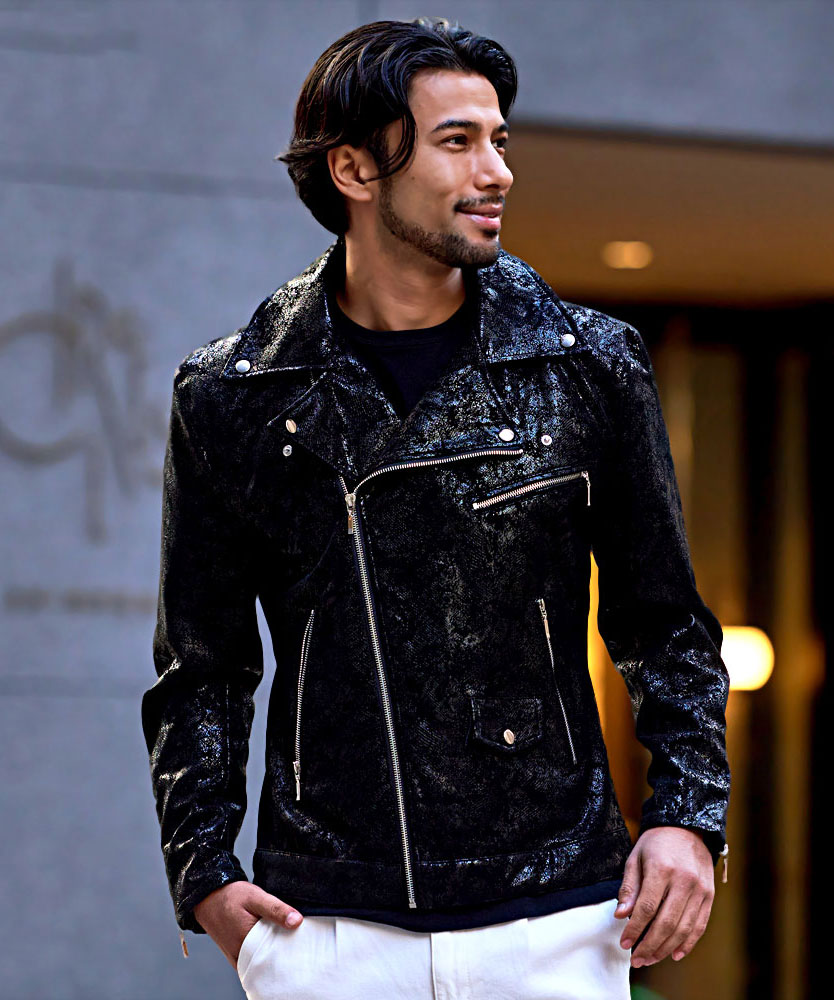 CavariA（キャバリア） ライダースジャケット メンズ ダブル アウター